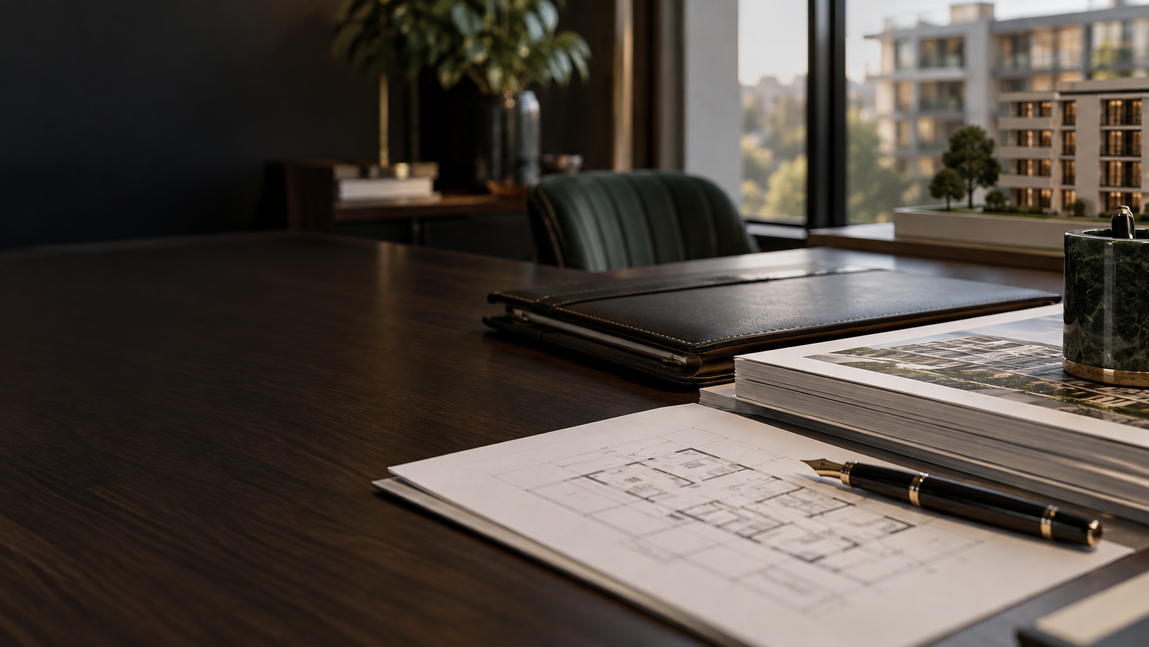 Premium investor briefing materials and property documents